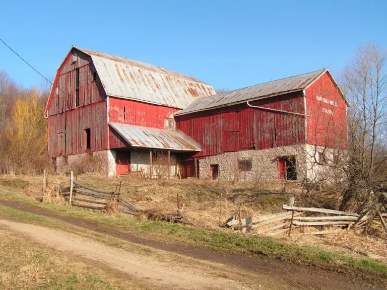 Why are barns painted red?
